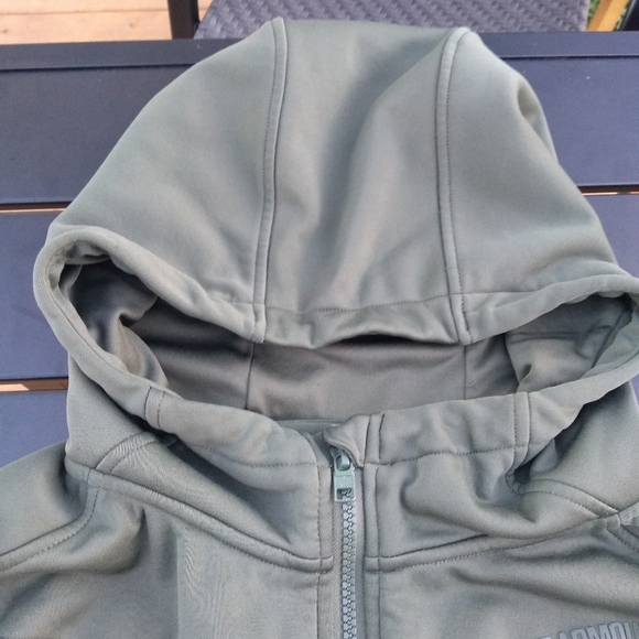 Under Armour Greenish Grey Hooded Jacket, Storm1, Medium - Picture 2 of 13